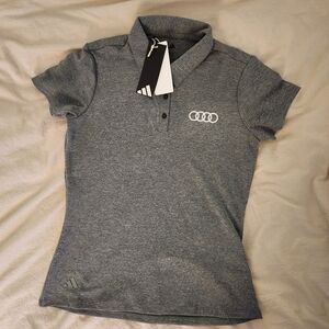 New Adidas Audi Gray Polo Top XS